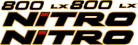 Nitro 800 LX Logo Set